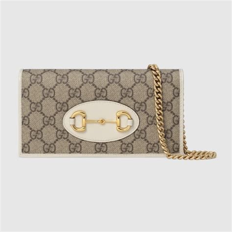 gucci horsebit 1955 wallet with chain white|Gucci Horsebit 1955 wallet.